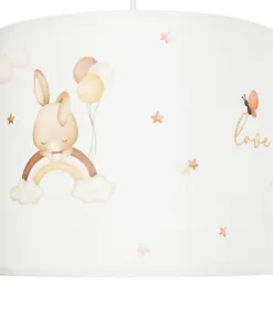 GLOBOSTAR® MOON 204-0019 Παιδικό Κρεμαστό Φωτιστικό Οροφής με Ντουί 1 x E27 AC 220-240V IP20 - Πολύχρωμο - Μ28 x Π28 x Υ24cm 18 204 0019 8