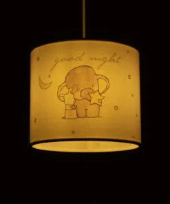 Alternative view of GLOBOSTAR® ELEPHANT 204-0020 Παιδικό Κρεμαστό Φωτιστικό Οροφής με Ντουί 1 x E27 AC 220-240V IP20 - Πολύχρωμο - Μ24 x Π24 x Υ23cm