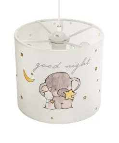GLOBOSTAR® ELEPHANT 204-0020 Παιδικό Κρεμαστό Φωτιστικό Οροφής με Ντουί 1 x E27 AC 220-240V IP20 - Πολύχρωμο - Μ24 x Π24 x Υ23cm 16 204 0020 6