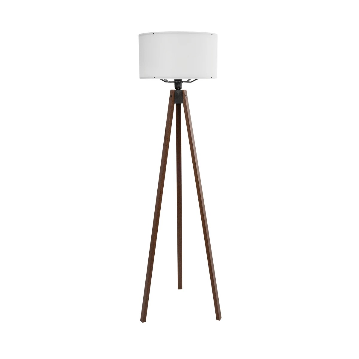 GloboStar® SAGA 204-0032 Μοντέρνο Eπιδαπέδιο Φωτιστικό Μονόφωτο 1 x E27 IP20 Καφέ Ξύλο με Λευκό Ύφασμα - Μ38 x Π38 x Υ140cm 3 GloboStar® SAGA 204-0032 Μοντέρνο Eπιδαπέδιο Φωτιστικό Μονόφωτο 1 x E27 IP20 Καφέ Ξύλο με Λευκό Ύφασμα - Μ38 x Π38 x Υ140cm - Image 2