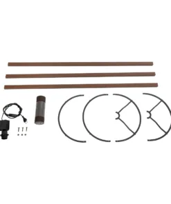 GloboStar® SAGA 204-0034 Μοντέρνο Eπιδαπέδιο Φωτιστικό Μονόφωτο 1 x E27 IP20 Καφέ Ξύλο με Καφέ Ύφασμα - Μ38 x Π38 x Υ140cm 15 204 0034 8