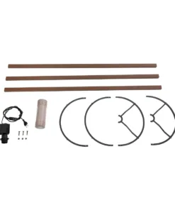 GloboStar® SAGA 204-0049 Μοντέρνο Eπιδαπέδιο Φωτιστικό Μονόφωτο 1 x E27 IP20 Καφέ Ξύλο με Ροζ Ύφασμα - Μ38 x Π38 x Υ140cm 16 204 0049 8