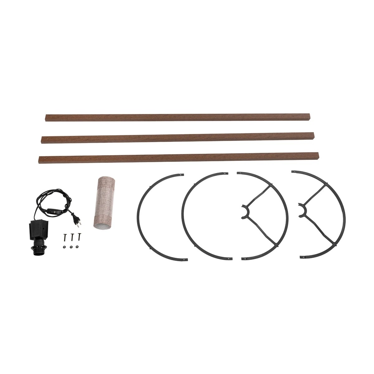 GloboStar® SAGA 204-0049 Μοντέρνο Eπιδαπέδιο Φωτιστικό Μονόφωτο 1 x E27 IP20 Καφέ Ξύλο με Ροζ Ύφασμα - Μ38 x Π38 x Υ140cm 8 GloboStar® SAGA 204-0049 Μοντέρνο Eπιδαπέδιο Φωτιστικό Μονόφωτο 1 x E27 IP20 Καφέ Ξύλο με Ροζ Ύφασμα - Μ38 x Π38 x Υ140cm - Image 7