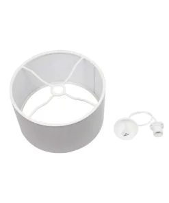 GLOBOSTAR® LOFTY 204-0093 Μοντέρνο Κρεμαστό Φωτιστικό Οροφής με Ντουί 1 x E27 AC 220-240V IP20 - Γκρι - Μ38 x Π38 x Υ26cm 18 204 0093 8