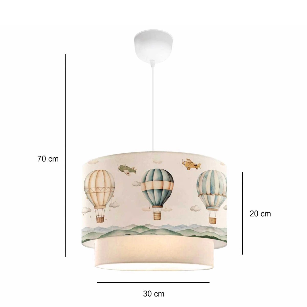 GLOBOSTAR® BALLON 204-0121 Παιδικό Κρεμαστό Φωτιστικό Οροφής με Ντουί 1 x E27 AC 220-240V IP20 - Πολύχρωμο - Μ30 x Π30 x Υ20cm 3 GLOBOSTAR® BALLON 204-0121 Παιδικό Κρεμαστό Φωτιστικό Οροφής με Ντουί 1 x E27 AC 220-240V IP20 - Πολύχρωμο - Μ30 x Π30 x Υ20cm - Image 2