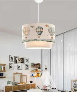 GLOBOSTAR® BALLON 204-0121 Παιδικό Κρεμαστό Φωτιστικό Οροφής με Ντουί 1 x E27 AC 220-240V IP20 - Πολύχρωμο - Μ30 x Π30 x Υ20cm 6 204 0121 3