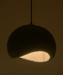 Alternative view of GLOBOSTAR® STONE 204-0122 Μοντέρνο Κρεμαστό Φωτιστικό Οροφής με Ντουί 1 x E27 AC 220-240V IP20 - Γκρι - Μ35 x Π31 x Υ26cm