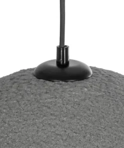 GLOBOSTAR® STONE 204-0122 Μοντέρνο Κρεμαστό Φωτιστικό Οροφής με Ντουί 1 x E27 AC 220-240V IP20 - Γκρι - Μ35 x Π31 x Υ26cm 18 204 0122 8