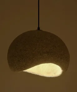 Alternative view of GLOBOSTAR® STONE 204-0124 Μοντέρνο Κρεμαστό Φωτιστικό Οροφής με Ντουί 1 x E27 AC 220-240V IP20 - Γκρι - Μ35 x Π31 x Υ26cm