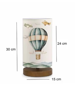 Alternative view of GloboStar® BALLON 204-0145 Παιδικό Eπιτραπέζιο Φωτιστικό Φιγούρα Μονόφωτο 1 x E27 IP20 Πολύχρωμο Ύφασμα - Μ15 x Π15 x Υ30cm