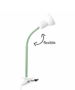 GloboStar® TAVOLO 204-0153 Παιδικό Eπιτραπέζιο Φωτιστικό Μονόφωτο 1 x E14 IP20 Πράσινο & Λευκό - Μ11 x Π9 x Υ35cm 7 204 0153 3