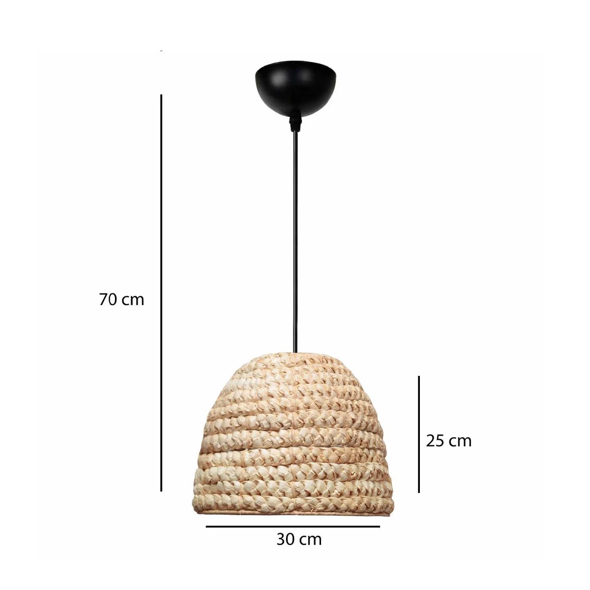 GLOBOSTAR® MEKA 204-0163 Boho Κρεμαστό Φωτιστικό Οροφής με Ντουί 1 x E27 AC 220-240V IP20 - Μπεζ - Μ30 x Π30 x Υ25cm 3 GLOBOSTAR® MEKA 204-0163 Boho Κρεμαστό Φωτιστικό Οροφής με Ντουί 1 x E27 AC 220-240V IP20 - Μπεζ - Μ30 x Π30 x Υ25cm - Image 2