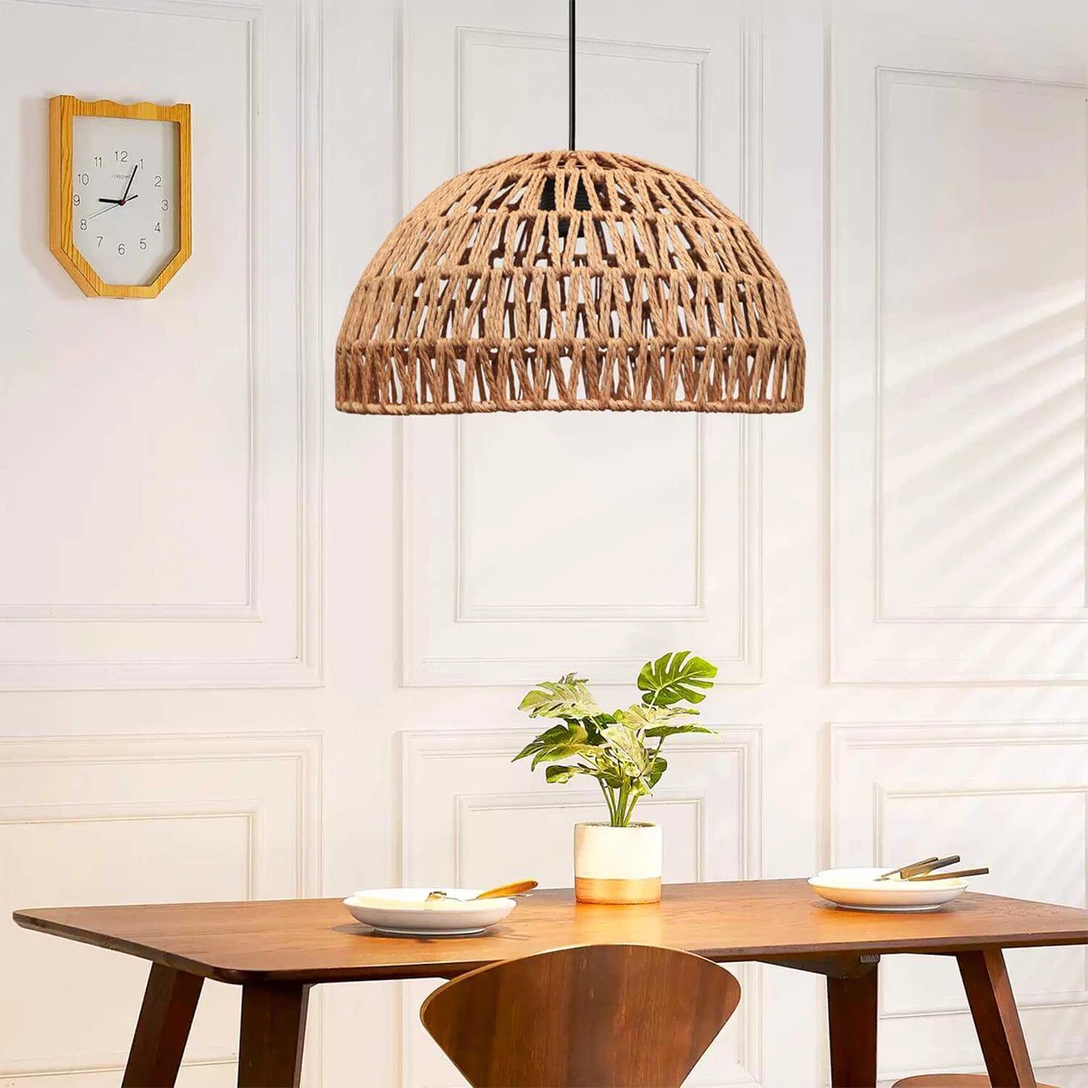 GLOBOSTAR® SAND 204-0167 Boho Κρεμαστό Φωτιστικό Οροφής με Ντουί 1 x E27 AC 220-240V IP20 - Μπεζ - Μ29 x Π29 x Υ16cm 4 GLOBOSTAR® SAND 204-0167 Boho Κρεμαστό Φωτιστικό Οροφής με Ντουί 1 x E27 AC 220-240V IP20 - Μπεζ - Μ29 x Π29 x Υ16cm - Image 3