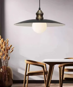 GLOBOSTAR® STUDY 204-0175 Μοντέρνο Κρεμαστό Φωτιστικό Οροφής με Ντουί 1 x E27 AC 220-240V IP20 - Μπρούτζινο & Μαύρο - Μ31 x Π31 x Υ27cm 8 204 0175 4