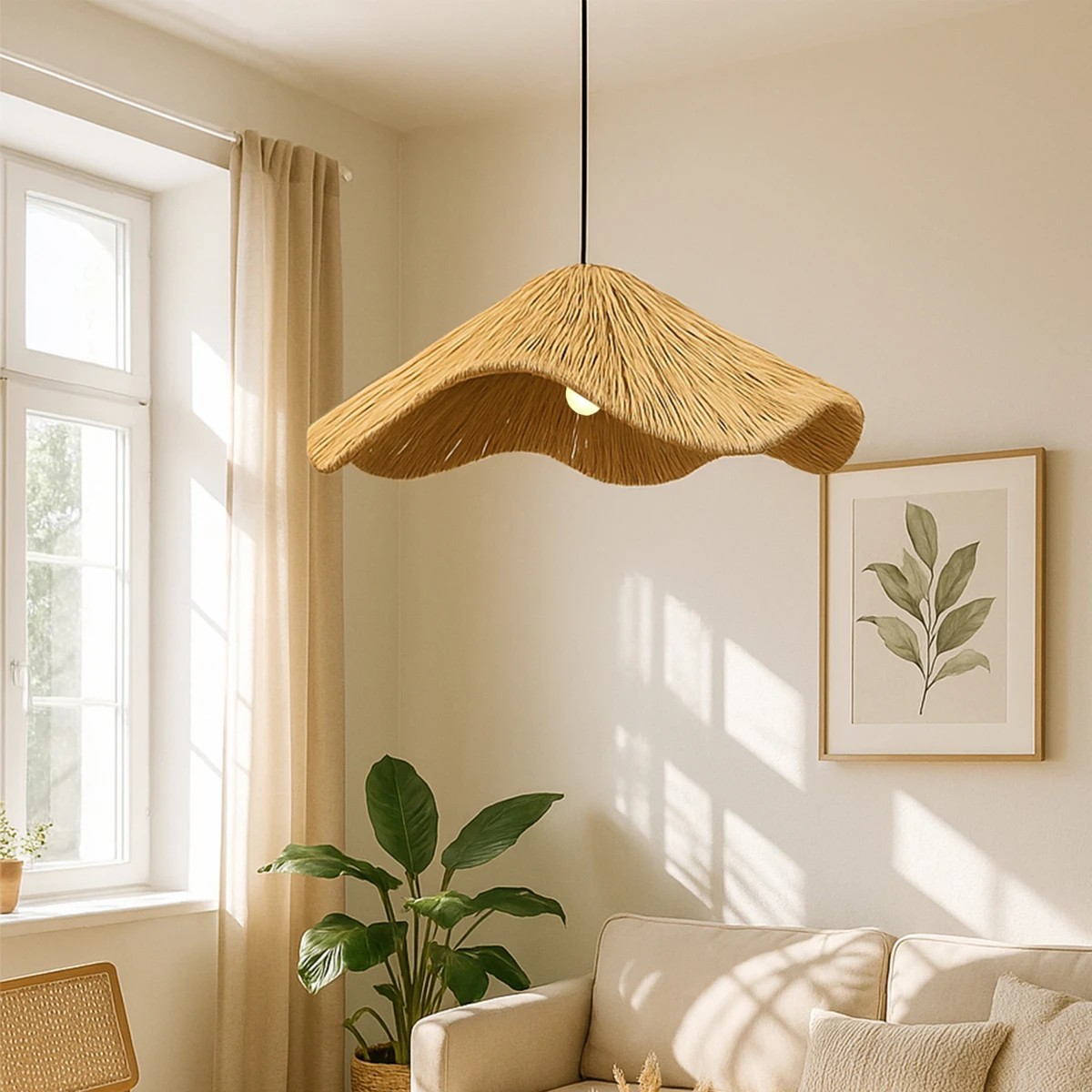 GLOBOSTAR® PAJERO 204-0177 Boho Κρεμαστό Φωτιστικό Οροφής Μονόφωτο 1 x E27 AC 220-240V IP20 Μπεζ - Μ50 x Π50 x Υ22cm 3 GLOBOSTAR® PAJERO 204-0177 Boho Κρεμαστό Φωτιστικό Οροφής Μονόφωτο 1 x E27 AC 220-240V IP20 Μπεζ - Μ50 x Π50 x Υ22cm - Image 2