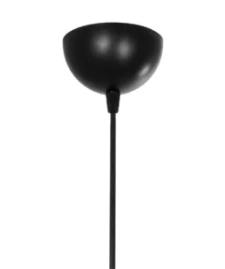 GLOBOSTAR® BUR 204-0180 Μοντέρνο Κρεμαστό Φωτιστικό Οροφής Μονόφωτο 1 x E27 AC 220-240V IP20 Μαύρο - Μ17 x Π17 x Υ23cm 18 204 0180 9