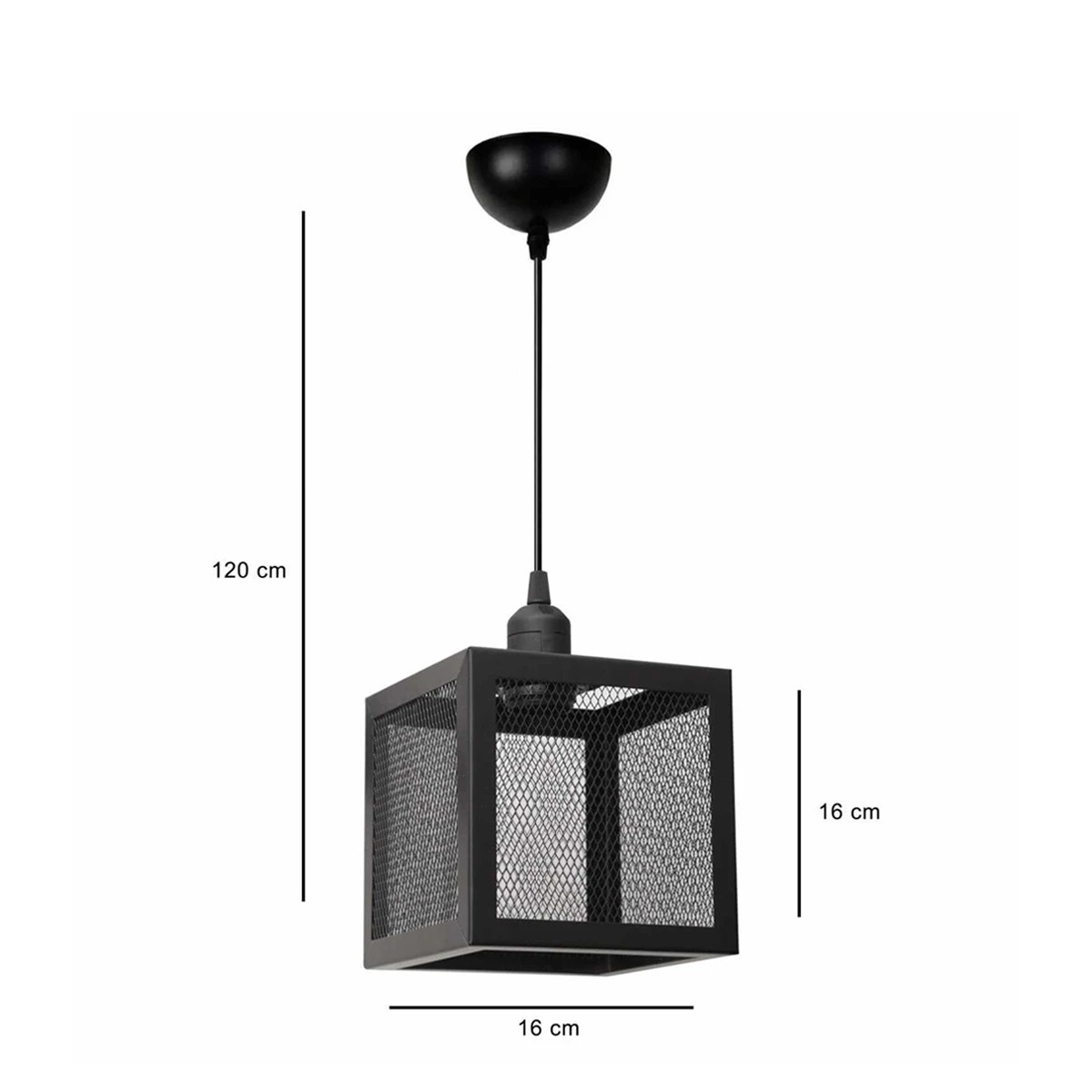 GLOBOSTAR® JAULA 204-0181 Μοντέρνο Κρεμαστό Φωτιστικό Οροφής Μονόφωτο 1 x E27 AC 220-240V IP20 Μαύρο - Μ17 x Π17 x Υ23cm 2 GloboStar® GLOBOSTAR® JAULA 204-0181 Μοντέρνο Κρεμαστό Φωτιστικό Οροφής Μονόφωτο 1 x E27 AC 220-240V IP20 Μαύρο - Μ17 x Π17 x Υ23cm