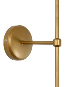 GloboStar® LING 204-0189 Μοντέρνο Φωτιστικό Τοίχου Απλίκα Μονόφωτο 1 x E27 AC 220-240V IP20 Μπεζ & Μαύρο - Μ13 x Π13 x Υ50cm 12 204 0189 6