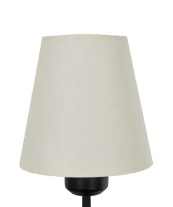 GloboStar® LING 204-0190 Μοντέρνο Φωτιστικό Τοίχου Απλίκα Μονόφωτο 1 x E27 AC 220-240V IP20 Μπεζ & Μαύρο - Μ13 x Π13 x Υ50cm 11 204 0190 5