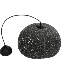 GloboStar® STONE 204-0194 Μοντέρνο Κρεμαστό Φωτιστικό Καμπάνα Μονόφωτο 1 x E27 IP20 Μαύρο Με Λευκό Πολυστερίνη με Ρητίνη - Μ35 x Π31 x Υ26cm 20 204 0194 10