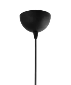 GloboStar® STONE 204-0194 Μοντέρνο Κρεμαστό Φωτιστικό Καμπάνα Μονόφωτο 1 x E27 IP20 Μαύρο Με Λευκό Πολυστερίνη με Ρητίνη - Μ35 x Π31 x Υ26cm 19 204 0194 9