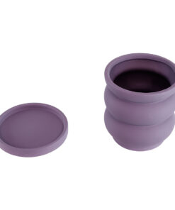 GloboStar® Artificial Garden BOGOTA 20500 Διακοσμητικό Κεραμικό Κασπώ Γλάστρα - Flower Pot Μωβ Φ14 x Υ15cm 17 20500 7