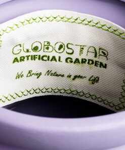 GloboStar® Artificial Garden BOGOTA 20500 Διακοσμητικό Κεραμικό Κασπώ Γλάστρα - Flower Pot Μωβ Φ14 x Υ15cm 19 20500 9
