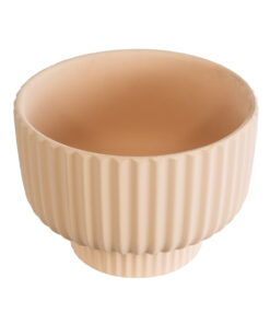 Alternative view of GloboStar® Artificial Garden OAXACA 20501 Διακοσμητικό Κεραμικό Κασπώ Γλάστρα - Flower Pot Σομόν Φ20 x Υ14.5cm