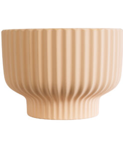 GloboStar® Artificial Garden OAXACA 20501 Διακοσμητικό Κεραμικό Κασπώ Γλάστρα - Flower Pot Σομόν Φ20 x Υ14.5cm 13 20501 4