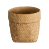GloboStar® GloboStar® Artificial Garden MENDOZA 20502 Διακοσμητικό Κεραμικό Κασπώ Γλάστρα - Flower Pot Καφέ Φ16.5 x Υ15.5cm