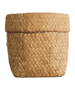 GloboStar® Artificial Garden MENDOZA 20502 Διακοσμητικό Κεραμικό Κασπώ Γλάστρα - Flower Pot Καφέ Φ16.5 x Υ15.5cm 12 20502 4