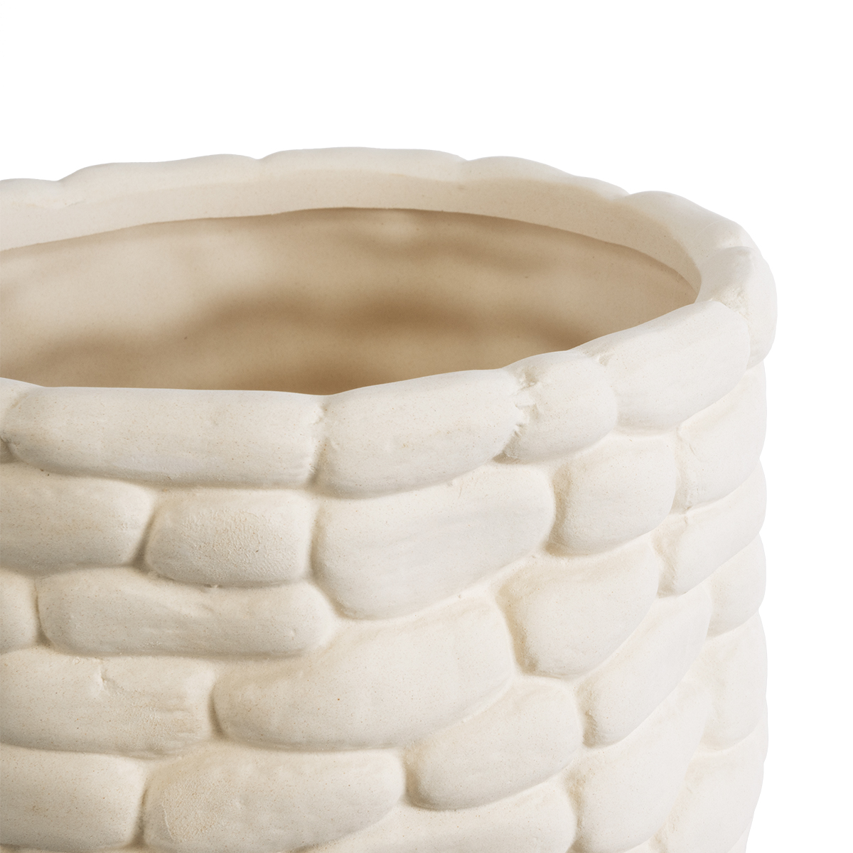 GloboStar® Artificial Garden UBUD 20512 Διακοσμητικό Κεραμικό Κασπώ Γλάστρα - Flower Pot Λευκό Φ15.5 x Υ15cm 6 GloboStar® Artificial Garden UBUD 20512 Διακοσμητικό Κεραμικό Κασπώ Γλάστρα - Flower Pot Λευκό Φ15.5 x Υ15cm - Image 4