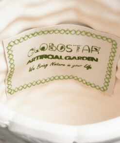 GloboStar® Artificial Garden UBUD 20512 Διακοσμητικό Κεραμικό Κασπώ Γλάστρα - Flower Pot Λευκό Φ15.5 x Υ15cm 15 20512 7