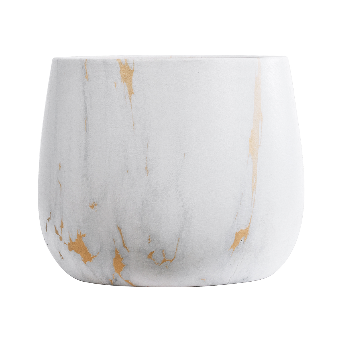 GloboStar® Artificial Garden NICE 20550 Διακοσμητικό Κεραμικό Κασπώ Γλάστρα - Flower Pot Λευκό με Χρυσές Λεπτομέρειες Φ15 x Υ12cm 5 GloboStar® Artificial Garden NICE 20550 Διακοσμητικό Κεραμικό Κασπώ Γλάστρα - Flower Pot Λευκό με Χρυσές Λεπτομέρειες Φ15 x Υ12cm - Image 3