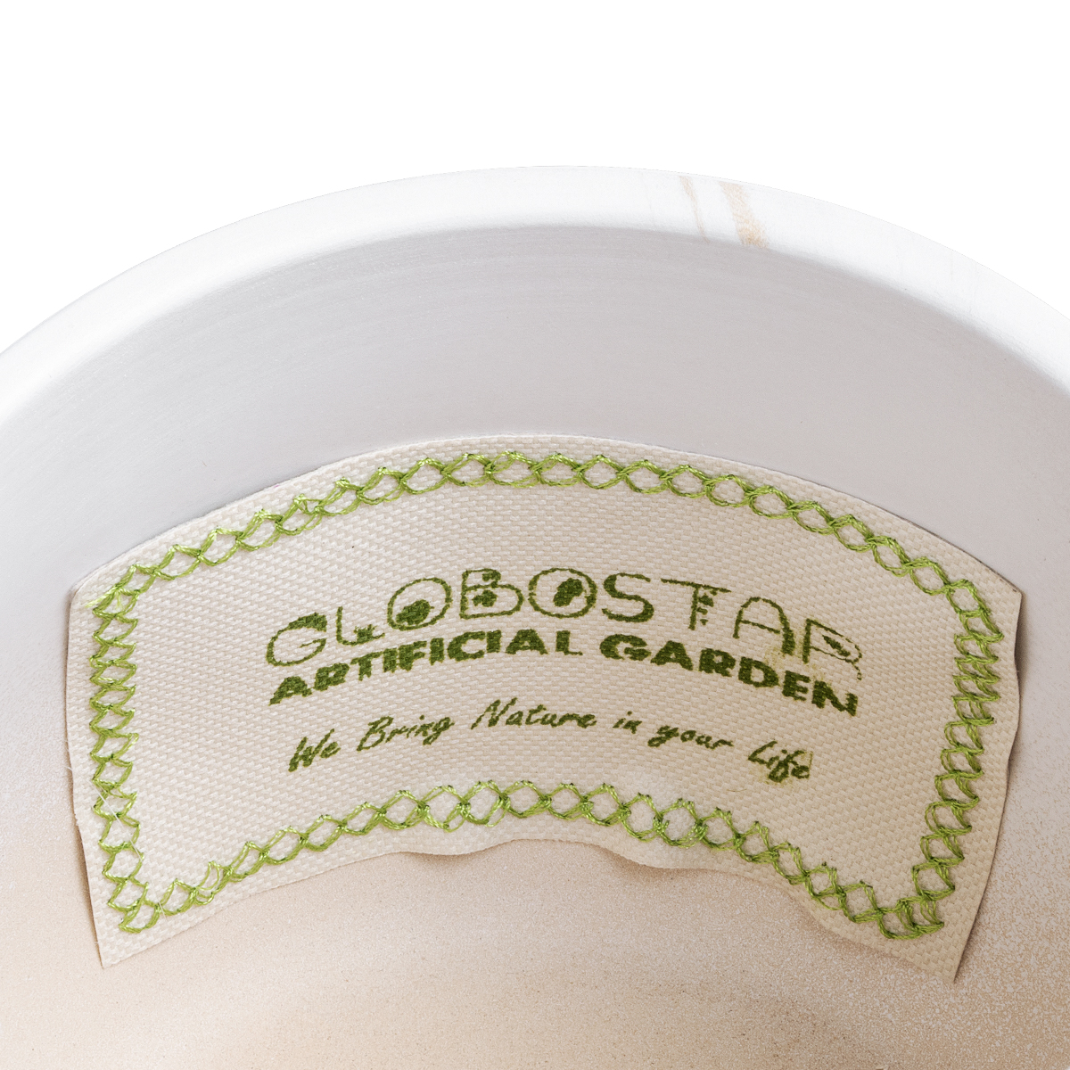 GloboStar® Artificial Garden NICE 20550 Διακοσμητικό Κεραμικό Κασπώ Γλάστρα - Flower Pot Λευκό με Χρυσές Λεπτομέρειες Φ15 x Υ12cm 7 GloboStar® Artificial Garden NICE 20550 Διακοσμητικό Κεραμικό Κασπώ Γλάστρα - Flower Pot Λευκό με Χρυσές Λεπτομέρειες Φ15 x Υ12cm - Image 5