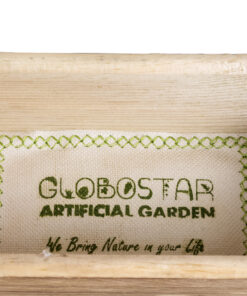 GloboStar® Artificial Garden ALSACE 20552 Κρεμαστό Διακοσμητικό Ξύλινο Κασπώ Γλάστρα - Flower Pot Καφέ Μ18 x Π7.5 x Υ27cm 21 20552 10