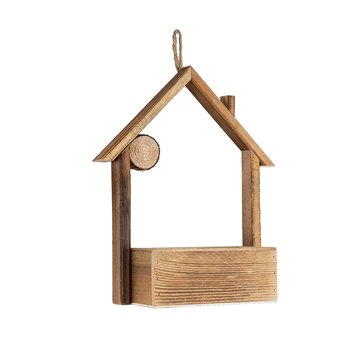 GloboStar® Artificial Garden ALSACE 20552 Κρεμαστό Διακοσμητικό Ξύλινο Κασπώ Γλάστρα - Flower Pot Καφέ Μ18 x Π7.5 x Υ27cm 4 GloboStar® Artificial Garden ALSACE 20552 Κρεμαστό Διακοσμητικό Ξύλινο Κασπώ Γλάστρα - Flower Pot Καφέ Μ18 x Π7.5 x Υ27cm - Image 2