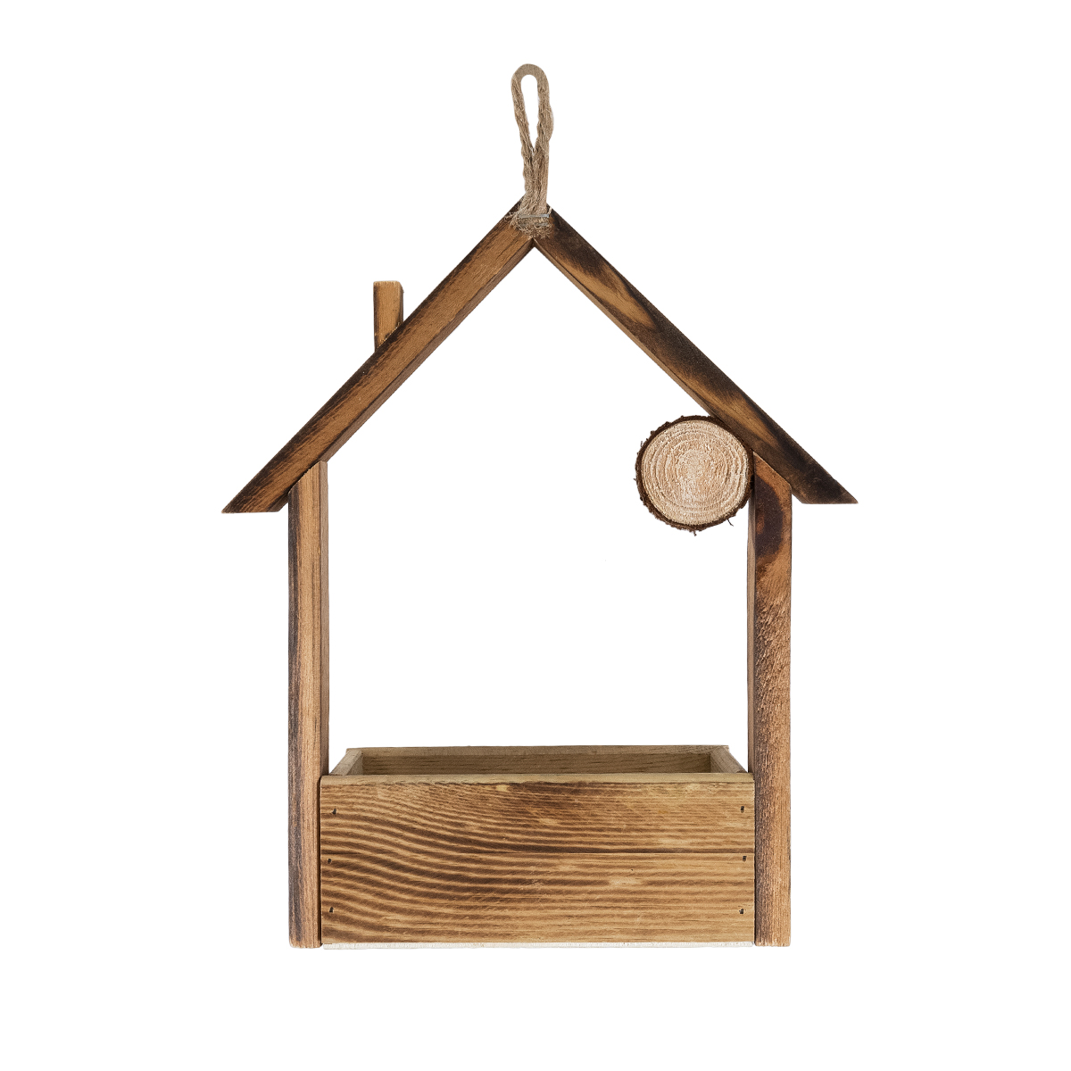 GloboStar® Artificial Garden ALSACE 20552 Κρεμαστό Διακοσμητικό Ξύλινο Κασπώ Γλάστρα - Flower Pot Καφέ Μ18 x Π7.5 x Υ27cm 6 GloboStar® Artificial Garden ALSACE 20552 Κρεμαστό Διακοσμητικό Ξύλινο Κασπώ Γλάστρα - Flower Pot Καφέ Μ18 x Π7.5 x Υ27cm - Image 4