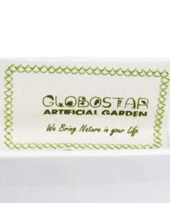 GloboStar® Artificial Garden BIANCO 20557 Διακοσμητικό Κεραμικό Κασπώ Γλάστρα - Flower Pot Λευκό με Μαύρο Μεταλλικό Πλέγμα και Καφέ Ξύλινη Βάση Μ18 x Π10 x Υ18cm 17 20557 8