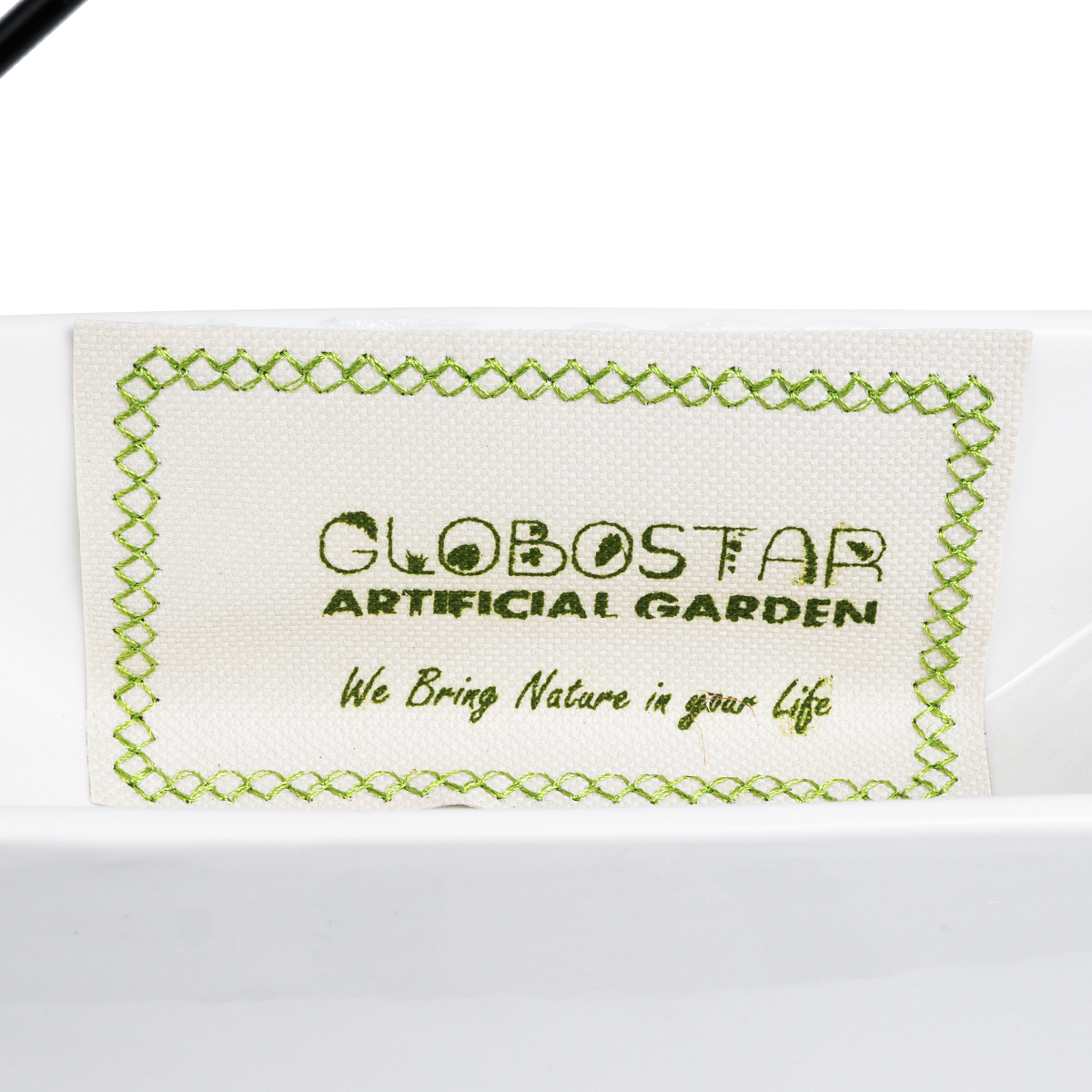 GloboStar® Artificial Garden BIANCO 20557 Διακοσμητικό Κεραμικό Κασπώ Γλάστρα - Flower Pot Λευκό με Μαύρο Μεταλλικό Πλέγμα και Καφέ Ξύλινη Βάση Μ18 x Π10 x Υ18cm 9 GloboStar® Artificial Garden BIANCO 20557 Διακοσμητικό Κεραμικό Κασπώ Γλάστρα - Flower Pot Λευκό με Μαύρο Μεταλλικό Πλέγμα και Καφέ Ξύλινη Βάση Μ18 x Π10 x Υ18cm - Image 7