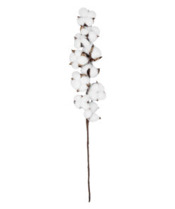 GloboStar® GloboStar® Artificial Garden COTTON BRANCH 20559 Τεχνητό Διακοσμητικό Κλαδί βαμβάκι Y55cm
