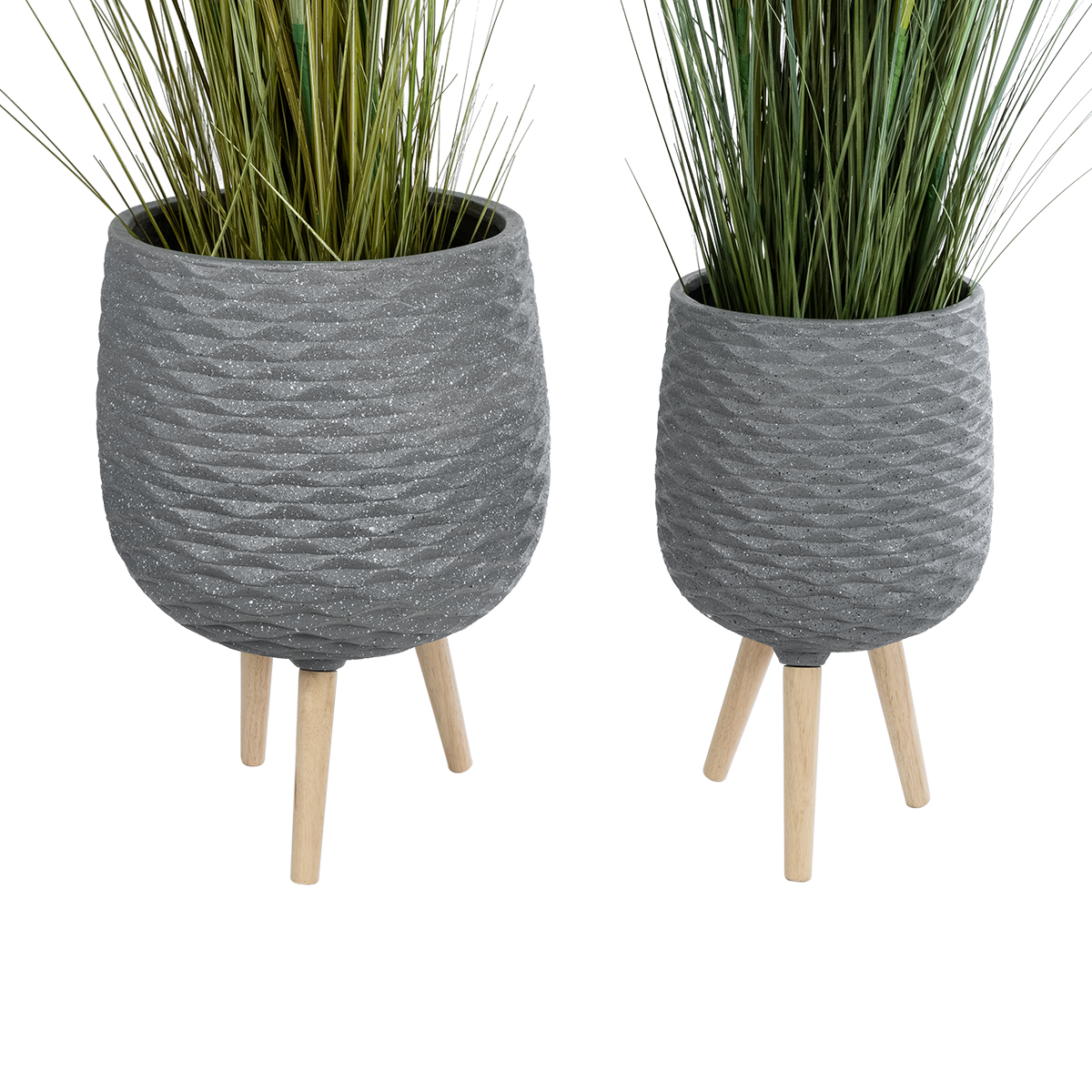 GloboStar® Artificial Garden LOUISIANA 20567 ΣΕΤ 2 Διακοσμητικά Πολυεστερικά Τσιμεντένιά Κασπώ Γλάστρες - Flower Pots Γκρι A:Φ36 x Υ54cm B:Φ32 x Υ49cm 4 GloboStar® Artificial Garden LOUISIANA 20567 ΣΕΤ 2 Διακοσμητικά Πολυεστερικά Τσιμεντένιά Κασπώ Γλάστρες - Flower Pots Γκρι A:Φ36 x Υ54cm B:Φ32 x Υ49cm - Image 2