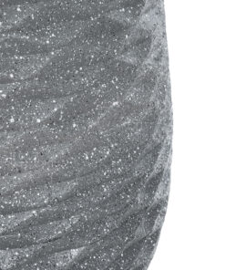 GloboStar® Artificial Garden LOUISIANA 20567 ΣΕΤ 2 Διακοσμητικά Πολυεστερικά Τσιμεντένιά Κασπώ Γλάστρες - Flower Pots Γκρι A:Φ36 x Υ54cm B:Φ32 x Υ49cm 18 20567 8