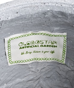 GloboStar® Artificial Garden MARYLAND 20568 ΣΕΤ 2 Διακοσμητικά Πολυεστερικά Τσιμεντένιά Κασπώ Γλάστρες - Flower Pots Γκρι A:Φ39 x Υ45cm B:Φ29 x Υ40cm 19 20568 9
