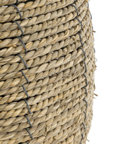 GloboStar® Artificial Garden THASSOS 20581 Διακοσμητικό Πλεκτό Κασπώ Γλάστρα - Flower Pot Καφέ Φ28 x Υ26cm 18 20581 8