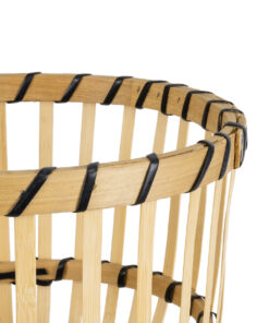 GloboStar® Artificial Garden FOLEGANDROS 20583 Διακοσμητικό Ξύλινο Κασπώ Γλάστρα - Flower Pot Μπεζ Φ28 x Υ47cm 13 20583 5