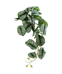 GloboStar® GloboStar® Artificial Garden HANGING ALOCASIA 20601 Τεχνητό Διακοσμητικό Κρεμαστό Φυτό Αλοκάσια Μ28 x Π27 x Υ50cm