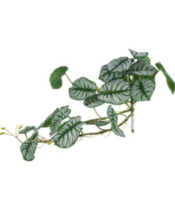 Alternative view of GloboStar® Artificial Garden HANGING ALOCASIA 20601 Τεχνητό Διακοσμητικό Κρεμαστό Φυτό Αλοκάσια Μ28 x Π27 x Υ50cm