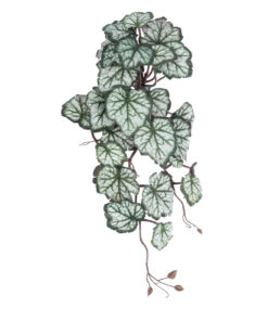 GloboStar® GloboStar® Artificial Garden REX BEGONIA HANGING PLANT 20604 Τεχνητό Διακοσμητικό Κρεμαστό Φυτό Βιγόνια Υ45cm