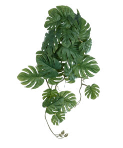 GloboStar® GloboStar® Artificial Garden MONSTERA HANGING PLANT 20605 - Τεχνητό Διακοσμητικό Κρεμαστό Φυτό Μονστέρα Υ45cm